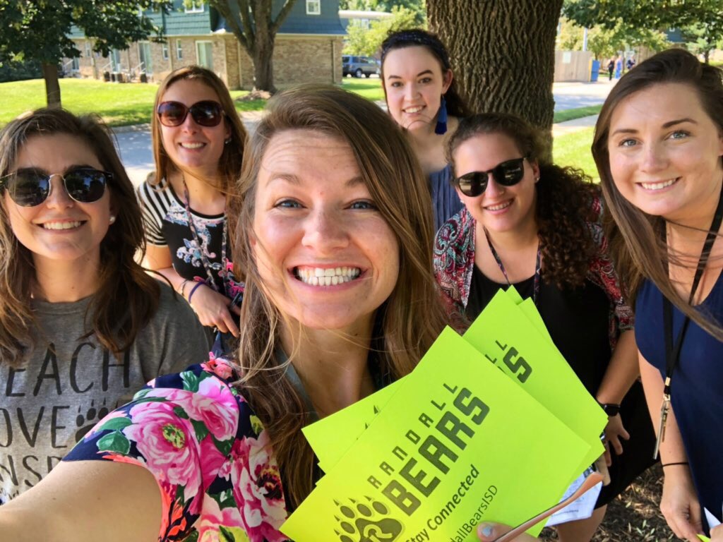wbroughton3's tweet photo. I am shouting #ThankYou to @RandallBearsISD &amp; @ISDSchools for bringing these incredible, inspiring, &amp; impressive teacher friends into my life. They are the best bunch of humans and I am so lucky to work alongside each of them.❤️✨ #TeacherAppreciationWeek #ISDStrong #TeamRandall https://t.co/1hoYlySb8c