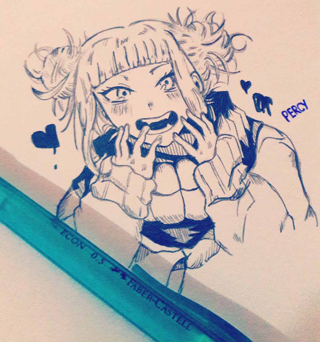 DesingGambar's tweet photo. Mi primer dibujo espero que les guste! :D

#bokunoheroacademia #himikotoga #fanart #colorea #alapiz #sketch https://t.co/lrjTGWDRdH