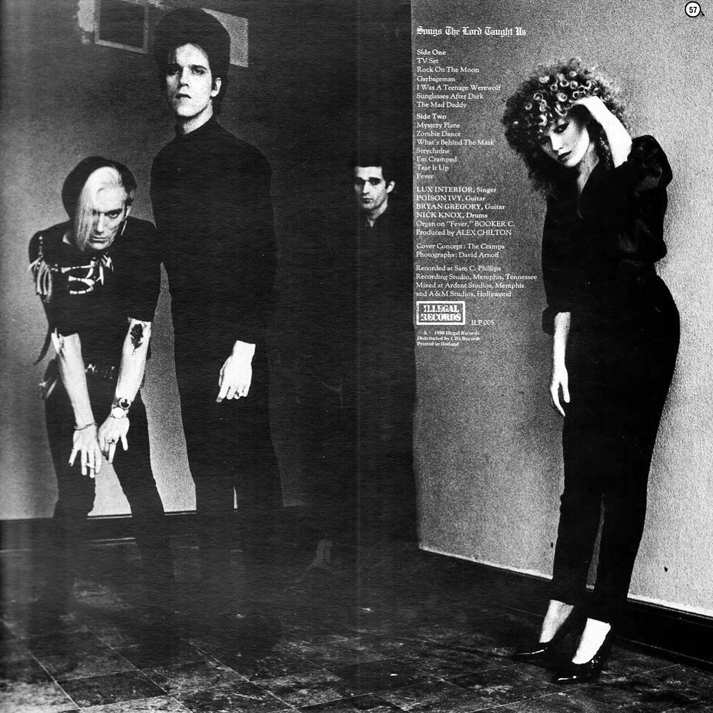 TheWrithers's tweet photo. #TriviaTuesday Did you know the “Ghastly Reminders” album art layout is based on the back cover of The Cramps’ “Songs the Lord Taught Us”? ☠️
#TheWrithers #writheordie #horrorpunkabillydeathrocknroll #horrorpunk #psychobilly #rockabilly #punk #thecramps #songsthelordtaughtus https://t.co/pyvKqllzIT