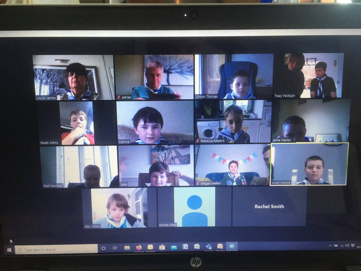 GowertonScout's tweet photo. First Cub zoom meeting gets started https://t.co/CRGsWFevXM