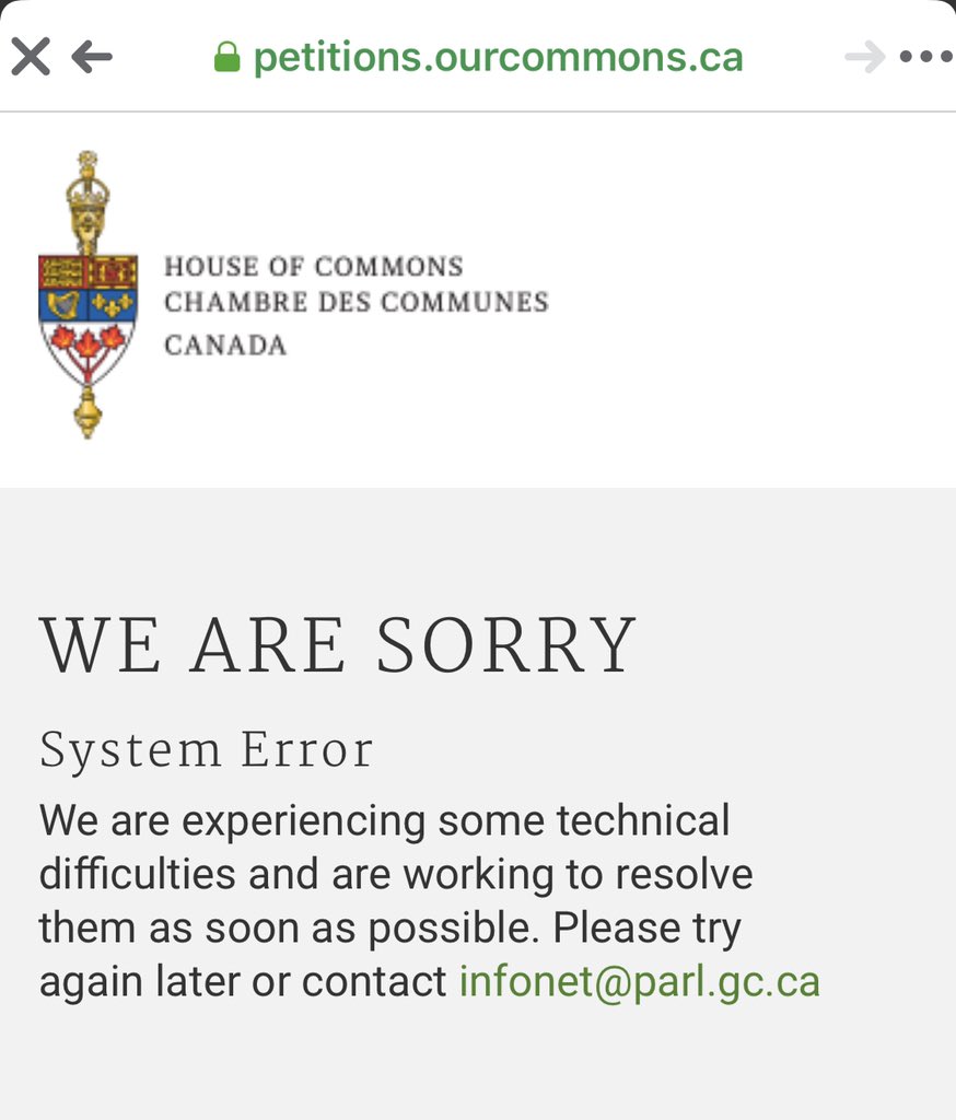 MichelleRempel's tweet photo. Nearly 12k signatures in less than four hours on the official petition to stop the Liberal confiscation regime. Looks like it broke the internet. Keep trying! Link in RT below. https://t.co/ksH9X3RGO0
