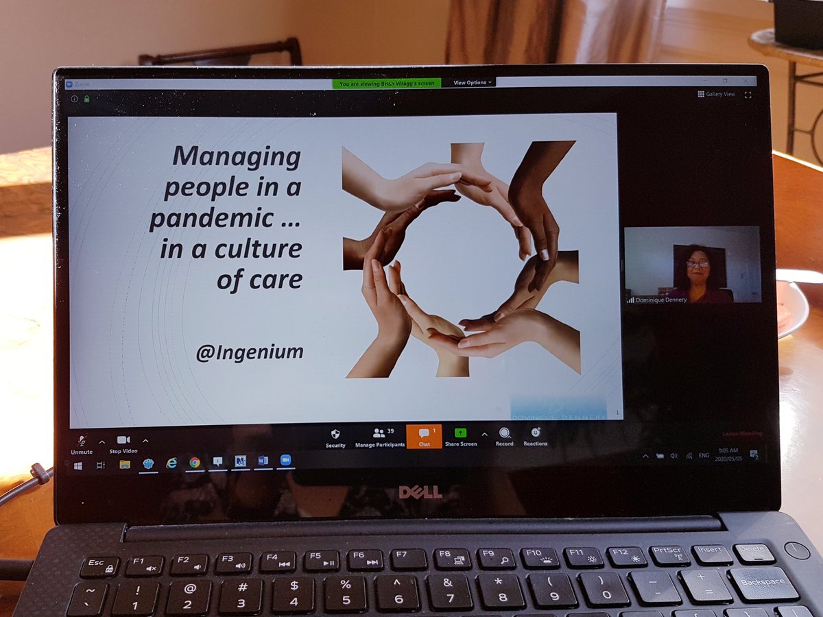 ChrisMTess's tweet photo. #MentalHealthWeek @IngeniumCa managers learn about managing in a pandemic in a culture of care. Next week, we bring the talk to all staff. Reminder that leaders worry about making mistakes, losing control, raising people's anxiety. This leads to paralysis. #actionoverperfection https://t.co/QaHoweTIw4