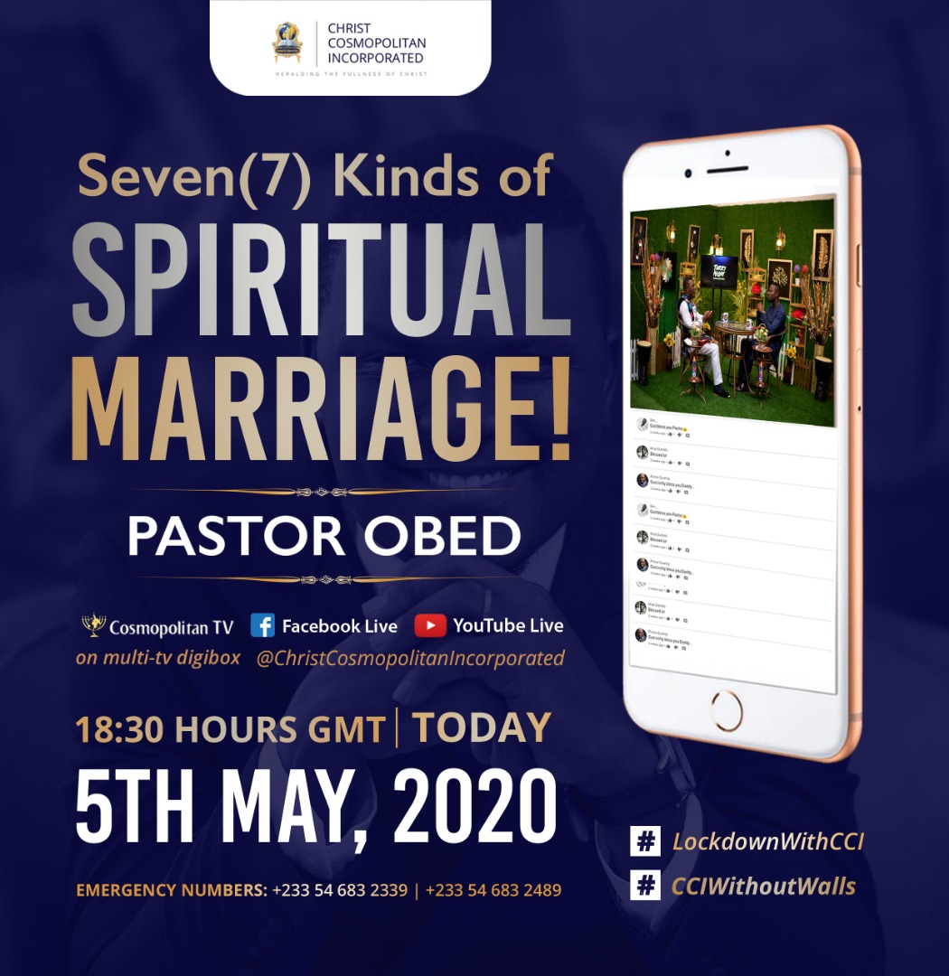 DhiceGhla's tweet photo. SEE YOU IN THE EVENING!

We can't wait for the Special Teaching on Spiritual Marriage with Pastor Obed
You can find us on Facebook Live, YouTube Live or on COSMOPOLITAN TV.
It all starts at 6:30PM.
Come ready to be enlightened!
#ThePastorObed
#CCIWithoutWalls
#TarryNightSeries https://t.co/kZ6af05gDl