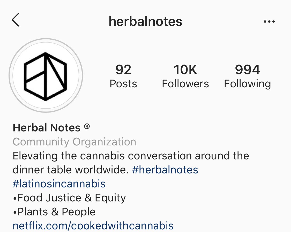 I’m also a content creator for “Herbal Notes,” which is a communal dinner experience with cannabis infused dishes. It is Chicago-based so if you ever visit the city (after quarantine), then check out an event. Follow the IG for more info!