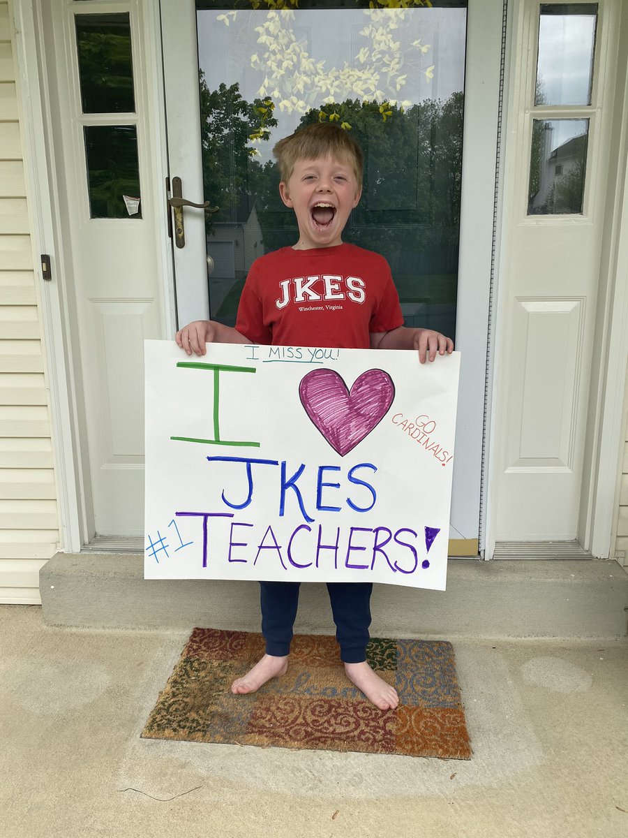 ahaines0915's tweet photo. Thank You John Kerr Teachers! We love you and miss you! #jkes #bestteachers @JKESWPS https://t.co/7sk6e3BhLW