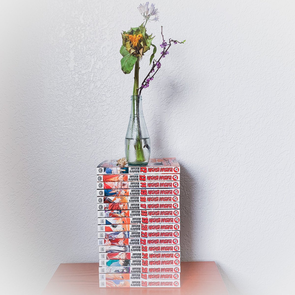 Tuesday Challenge: 

My husband and I were planning on reading these books together, but he finished them MONTHS ago and I’m dreadfully behind. I have the day off, so I decided I’m going to sit down and finish off this stack in one sitting.

#bookchallenge #manga #RurouniKenshin