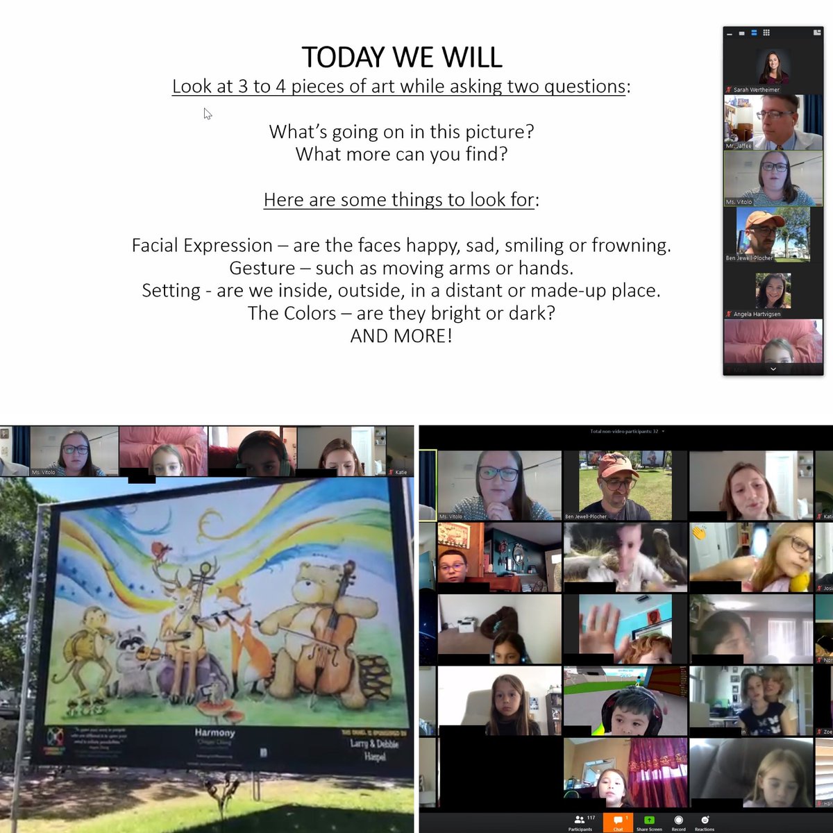 EdExploreSRQ's tweet photo. We love the creativity of our providers. Check out this virtual Exploration hosted by @EODSarasota  last week for Fruitville Elementary School. The kids and their teachers logged in via Zoom for a live "visit" to the exhibit with EOD staff. Brilliant! @sarasotaschools https://t.co/j6MoeCembt