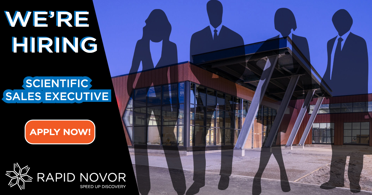 rapidnovor's tweet photo. We're #hiring! Are you looking to join an internationally renowned, multidisciplinary team on a mission to speed up discovery for the life sciences industry? 

We're looking for an experienced #sales executive!

To learn more and apply go to: https://t.co/N98sdeAADM https://t.co/fMbDaVA73G