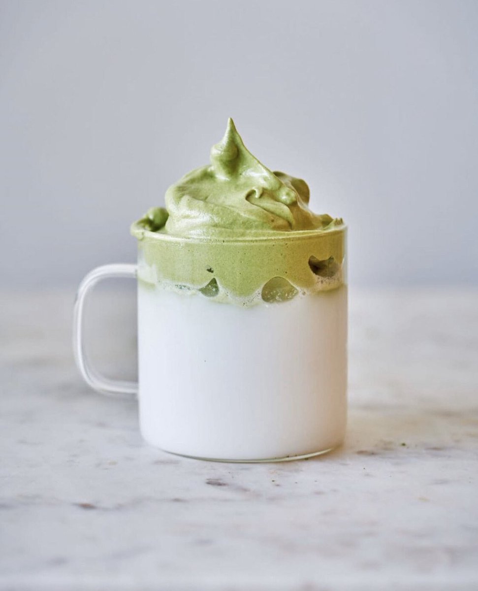 Have you tried it? The internet is buzzing with #dalgonalattes and the matcha version is definitely worth the hype. 🍵 &amp; 📷 by @proportionalplate #matchaLOVE #dalgona #dalgonamatcha