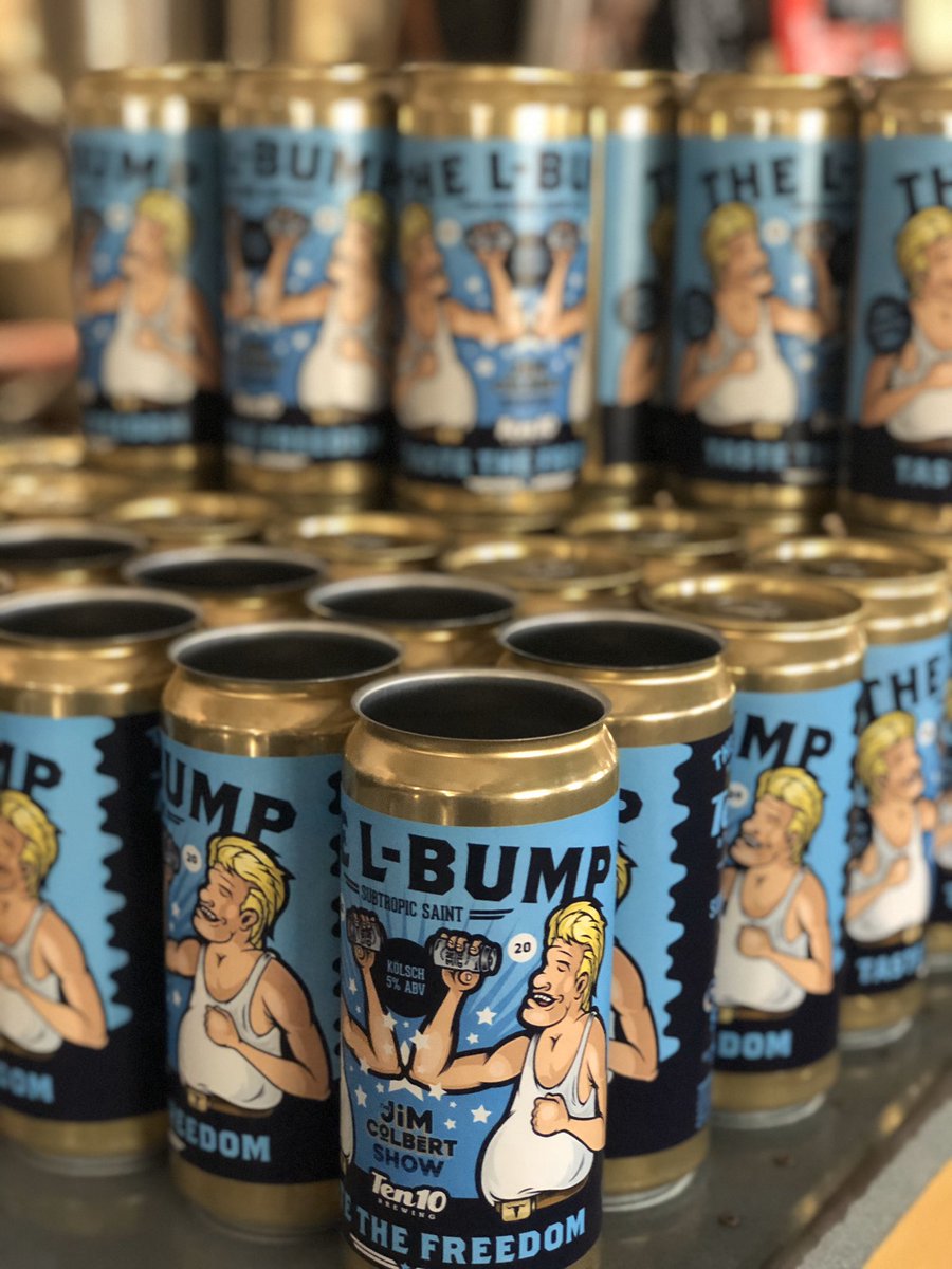 DaveInOrlando's tweet photo. Another win for Orlando beer drinkers today as @BrewingTen10 is open Tuesdays and Fridays now for crowler/growler takeouts!  I picked up some awesome East West IPA and @jimcolbertshow brew! 
#DrinkLocal https://t.co/tRS8QOKnAg
