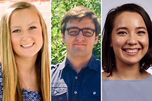ERAUPrescott's tweet image. Congratulations to graduating seniors Britney Biltz, John Norton, and Laura Lee-- all recently inducted into the #SigmaPiSigma National #Physics honor society!