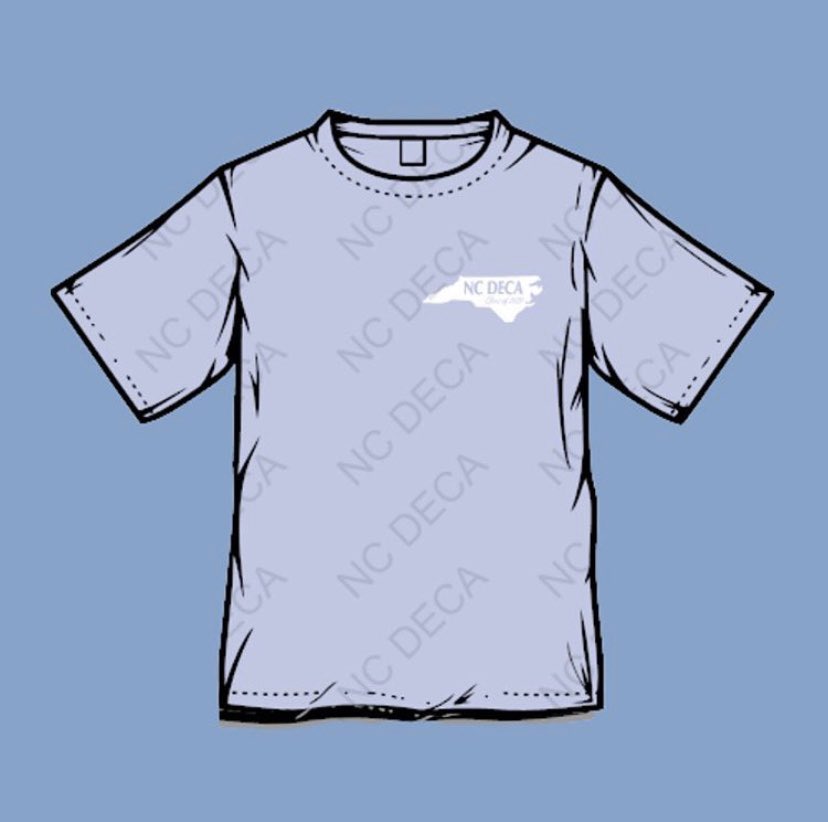Don’t forget to purchase one of our t-shirts!! They will be available through Friday, May 15th! All you have to do is fill out the form on our website ncdeca.org ! They are only $12!!🤩🤩 #NCDECA20