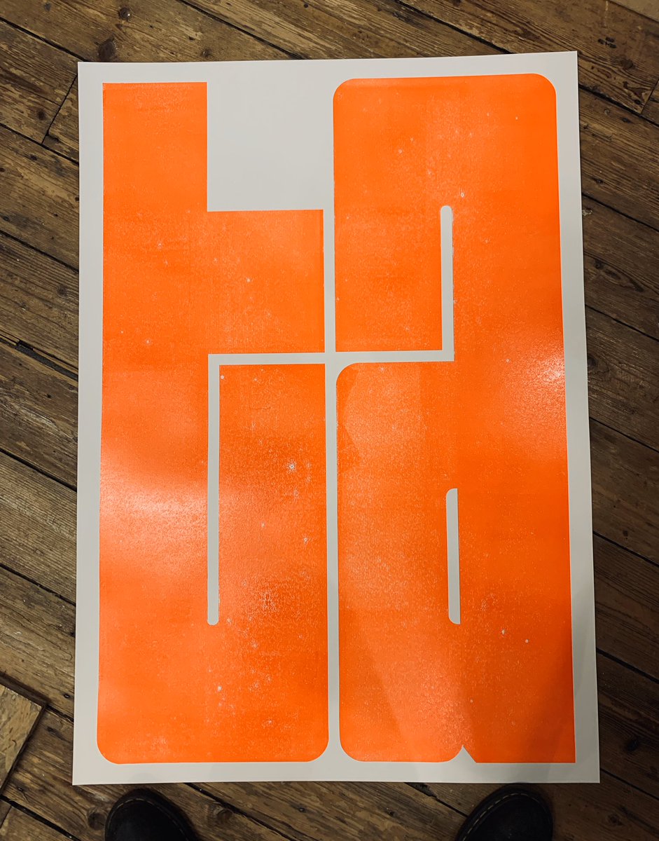 A big fat TA - B1 #letterpress print, to go with the giant THANK YOU from earlier

Buy a print &amp; nominate somewhere/someone doing amazing things on the front line right now. We’ll send them your big TA &amp; donate the proceeds to <a href="/NHSCharities/">NHS Charities Together 💙</a> 

Available v soon...