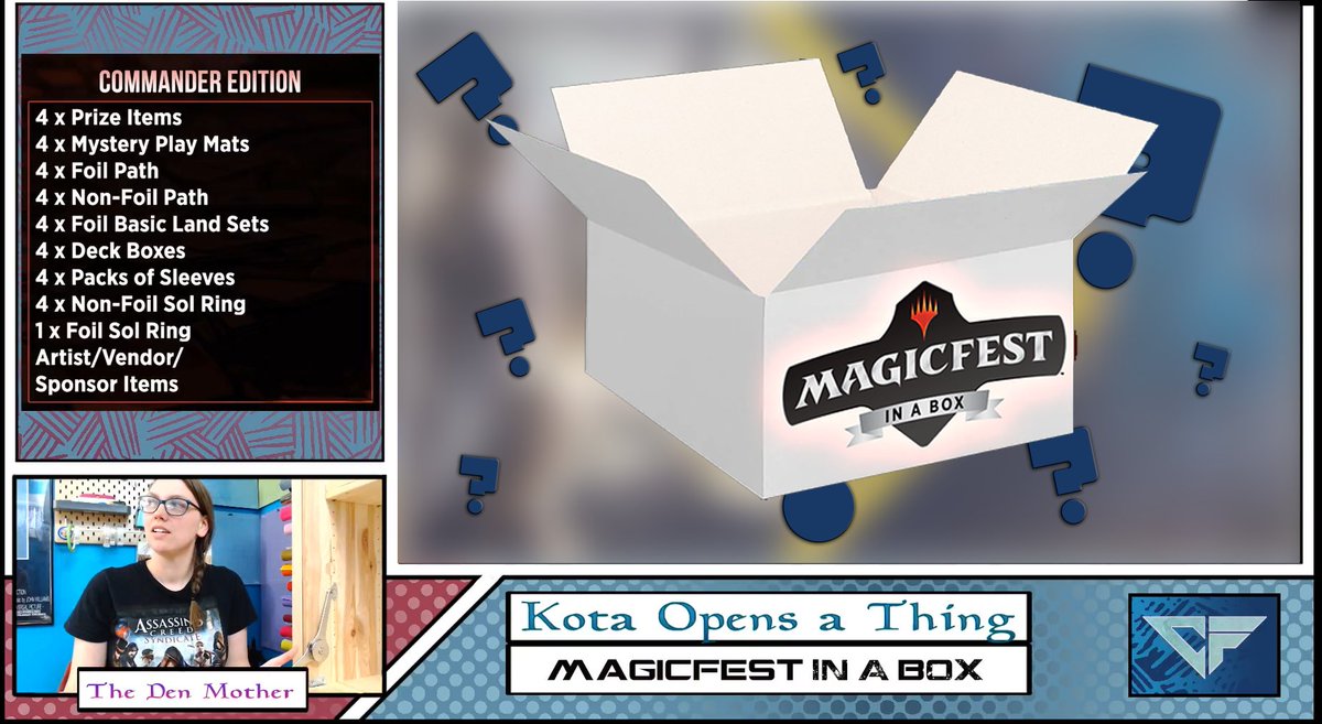CardFloppers's tweet photo. First unboxing for the channel, @Randomtrashmage opens a @ChannelFireball Commander Magicfest in a Box. 

#magicfestinabox #magicthegathering #mtg #Unboxing #mtgparents #channelfireball

https://t.co/TxphqkPNT9 https://t.co/Gh5FisAbca