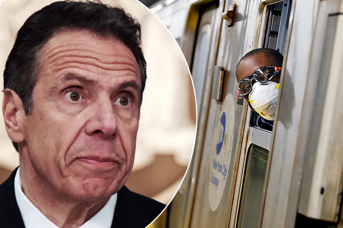 nypost's tweet photo. Andrew Cuomo: NYC subways not built for coronavirus social distancing https://t.co/up2dgenRVW https://t.co/KXXwGbqDKR
