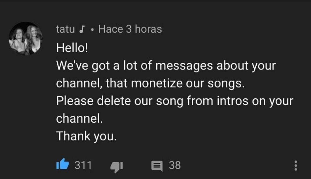 Dam_RC's tweet photo. @aimehater @UMG @UMusicMexico She deleted the comment and she’s still using the song for her intro. You have to do something. https://t.co/ByUn3gpO9m