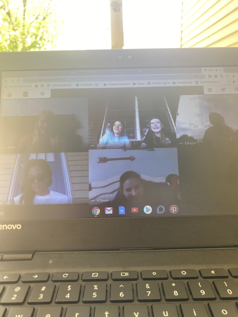 Remote Learning presents it own challenges but my Friday@Google meet is my fav.These girls &amp; I get together &amp; play a game to end our week. We laugh &amp; just talk about how we all feel about what is going on in the world. #ilschoolsstepup  #TRIADproud #TRIADvances #makingconnections