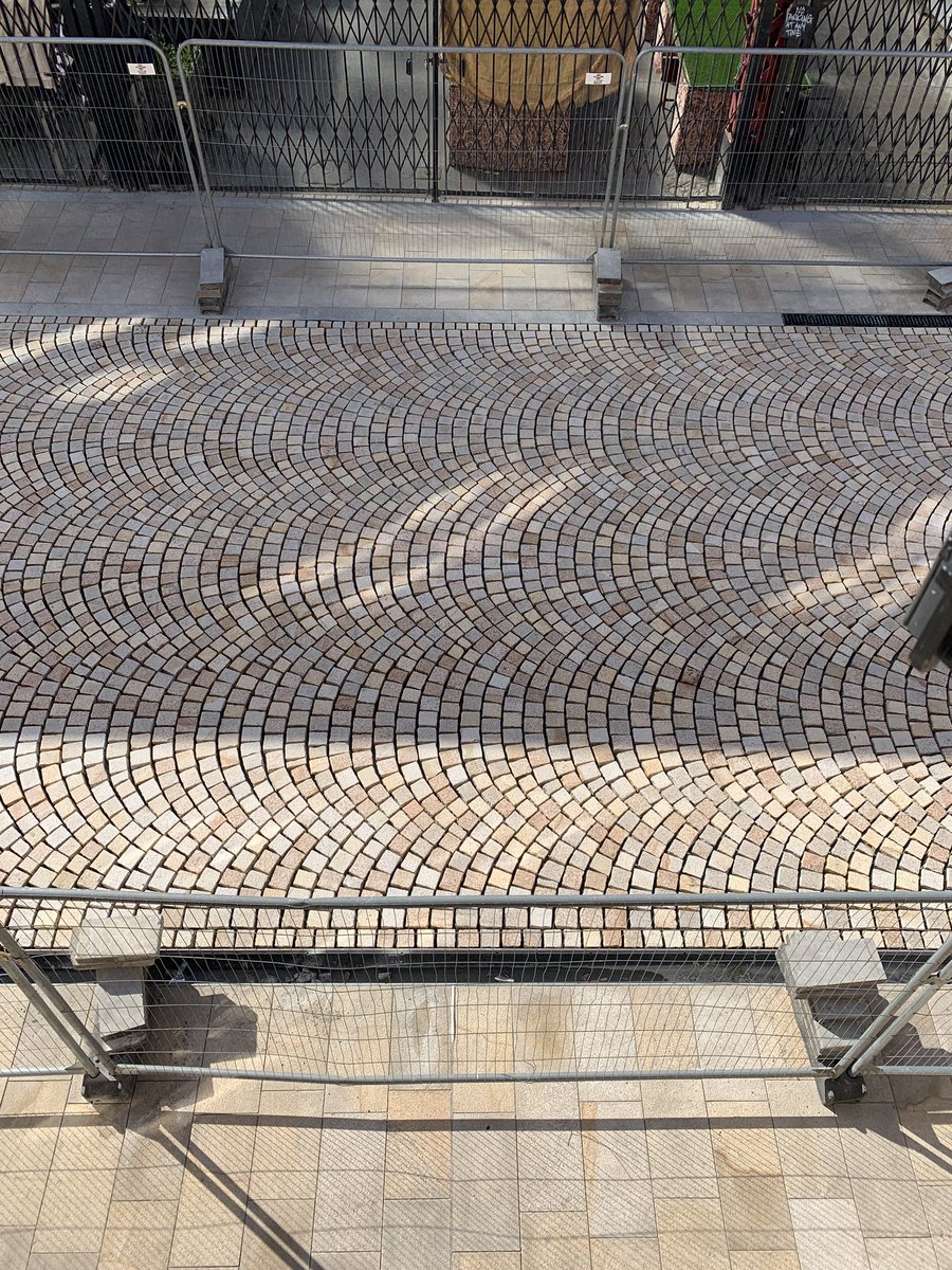peteswiftysan's tweet photo. Life goes on - early site visit for @PlanitIE Director and @PlaceNorthWest interviewee Lindsay Humblet - Greenwood Street very nearing completion @AltrinchamBID - a new welcome mat for when everyone returns @altrinchammkt @ConClubAlty and more #lockdownprogress @TraffordCouncil https://t.co/kbgtWX1eCn