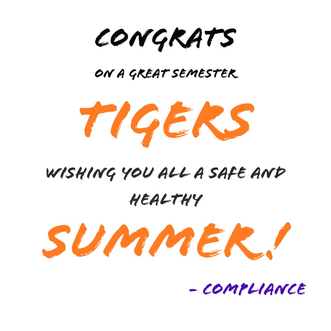 Compliance_CU's tweet photo. Wishing all our Student-Athletes a safe summer break! 
•
•
•
Please keep an eye out for Compliance emails this summer. https://t.co/ZRICVvysUL
