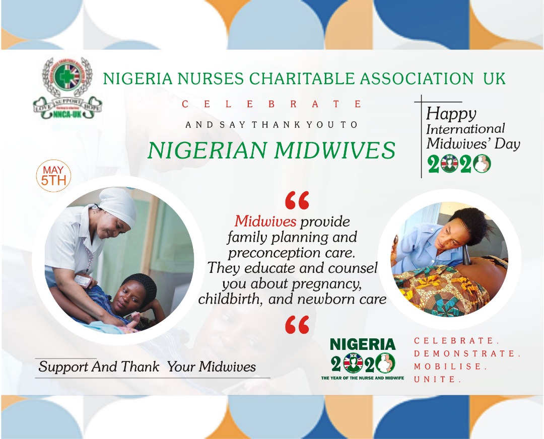 Midwives provide family planning and preconception care. They educate and counsel you about pregnancy, childbirth and newborn care

Kudos all the Nigerian Midwives globally working tremendously to save lives in #COVID19 pandemic

Happy International Midwives Day.
#Midwives2020