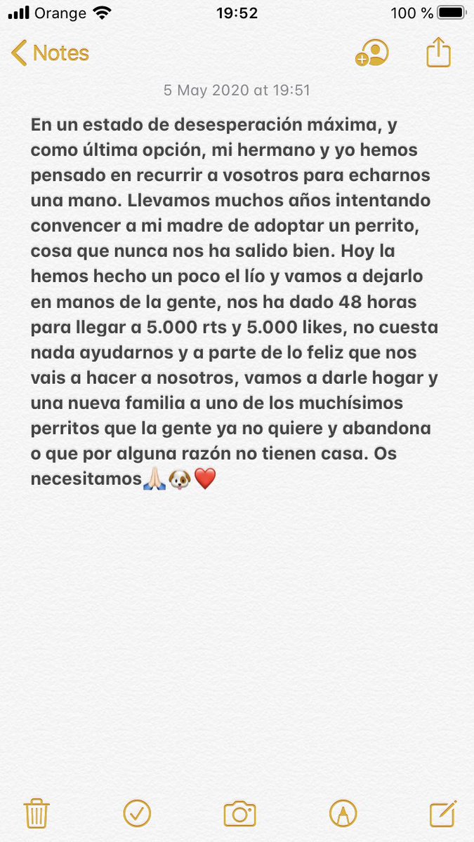 No suelo twittear mucho pero esta vez es por una buena causa, no estamos seguros de que vayamos a conseguirlo pero queremos intentarlo. No cuesta nada ayudar🥺🙏🏻