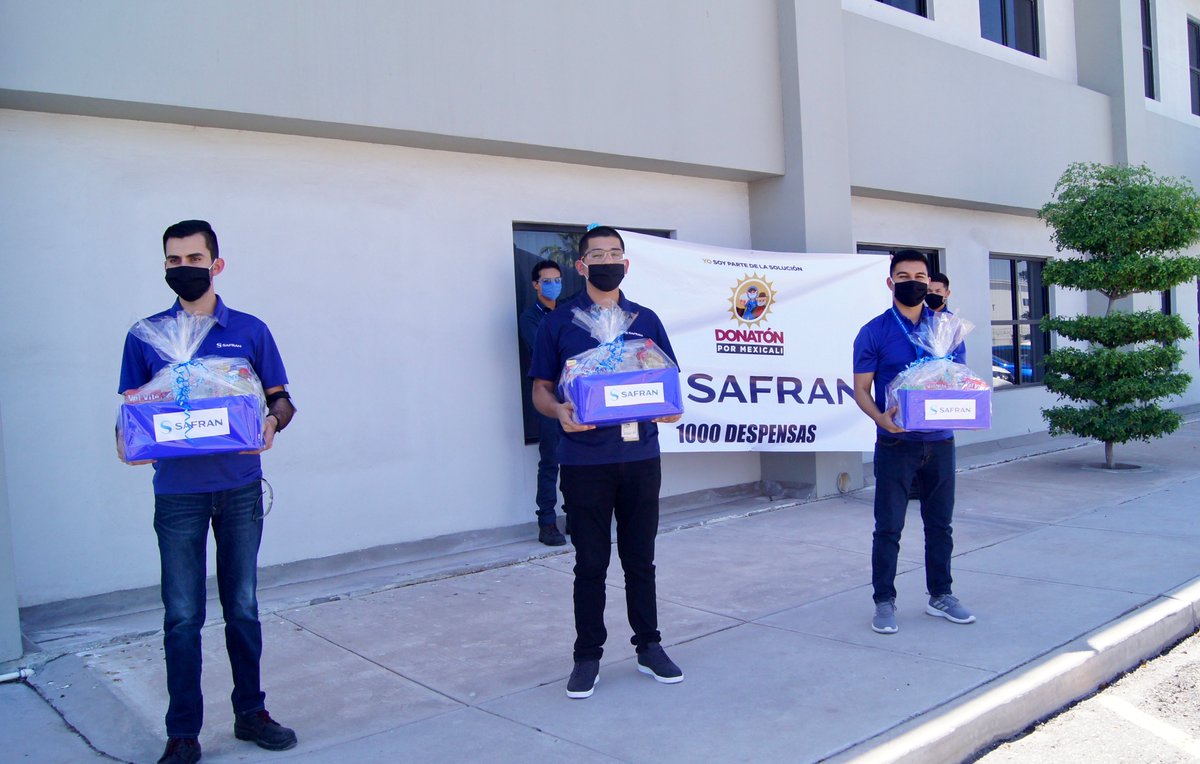 IndexMexicali's tweet photo. La empresa #Safran entregó 3 mil despensas al Gobierno Municipal que serán destinadas a las familias vulnerables de #Mexicali.

#SocioIndex #Empresas #UnidosContraelVirus https://t.co/9dFtDTwKZH
