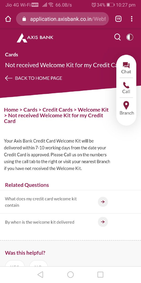 deepakshrma0189's tweet photo. @AxisBank

Hi Axis,
I applied for AXIS flipkart card which was approved 2 months back. But welcome kit  not delivered to me till now. My card statement is generated and last date of payment is 5th May. No support from cc  as well https://t.co/jaFqxoxqB9