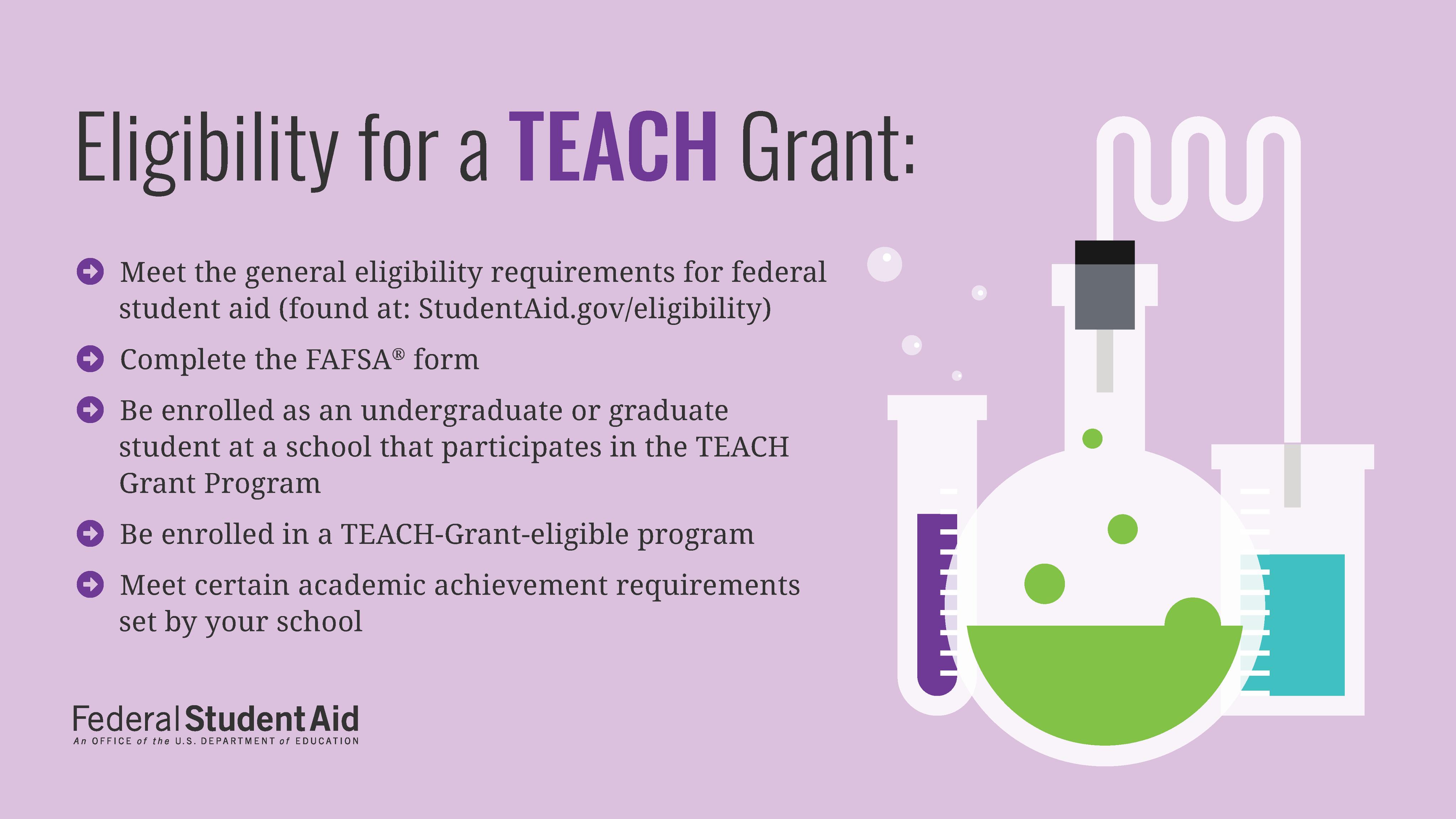 Federal Student Aid on X: &ldquo;The TEACH Grant Program provides grants 