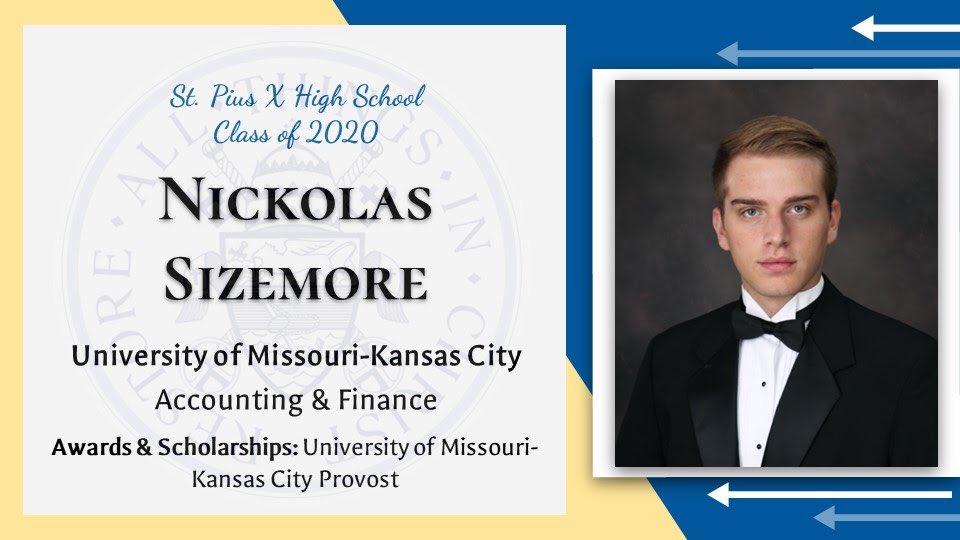 stpiusxhskc's tweet photo. Congratulations Nick!
ππClass of 2020ππ
Highlighting our Seniors
6 a day for 12 days!
#spxkc #spxclassof2020 #foreverwarrior https://t.co/j8NjllwebS