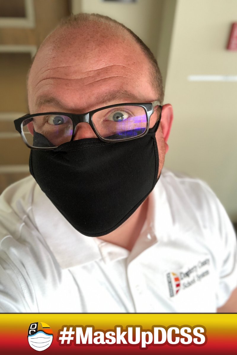 DoCoSchools's tweet photo. #MaskUPDCSS: The staff at #DoCoSchools is doing their part to prevent the spread of Coronavirus. Please do yours. #MaskupAlbany https://t.co/EuENWSdapt