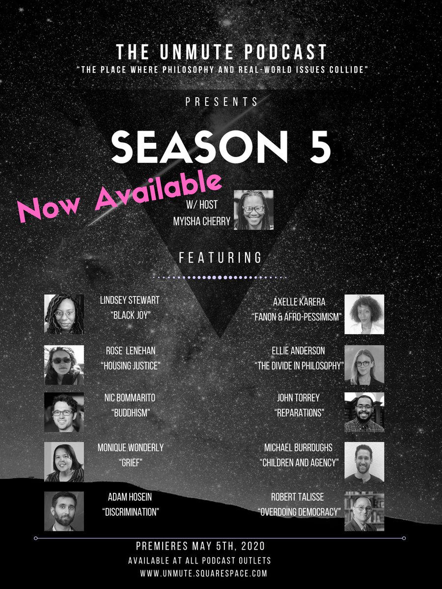 UnMutePodcast's tweet photo. I present to you Season 5 of The UnMute Podcast: The Quarantine Edition. Now Available at all Podcast Outlets.

Please help me thank these Brilliant folks for taking the time to talk with us during such a stressful and uncertain time. https://t.co/iqiTQ9ik9t