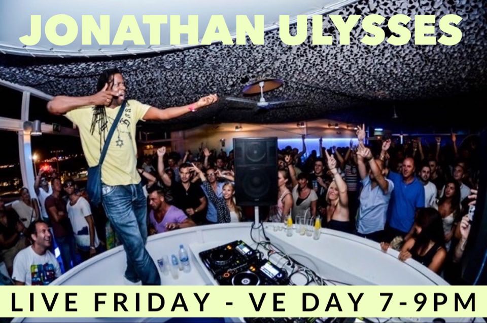 Catch @jonathanulysses doing his #TerraceSessions Playing music from the famous Ibiza Terrace from 7pm to 9pm on FB live and YouTube #LockDown #Login #LogOn #GetInvolved #HouseMusicAllNightLong #Dancing #ibiza #SeeYouHere #Like #Share #Remember #TakeYouBack #Ulybug #UlybugMusic