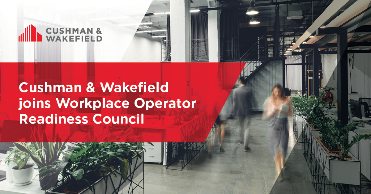 CushWake's tweet photo. We're proud to join the Workplace Operator Readiness Council as an advisor. Learn more about this international effort to create safe return-to-office guidelines >> https://t.co/3DTNA7hDpd https://t.co/x4tpIk3yCN