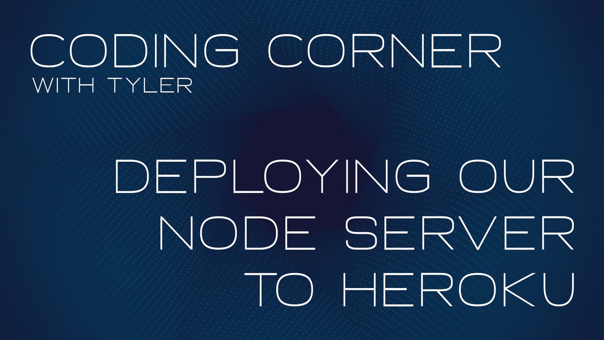 CandeeGen's tweet image. 💻 Continue on with our Coding Corner series with @theonlycandee
Today, we are deploying our node server to @heroku: bit.ly/3djtG59
#candeegenerations #cgen #codingcorner #node #nodejs #graphql #nestjs #deployment #heroku #server