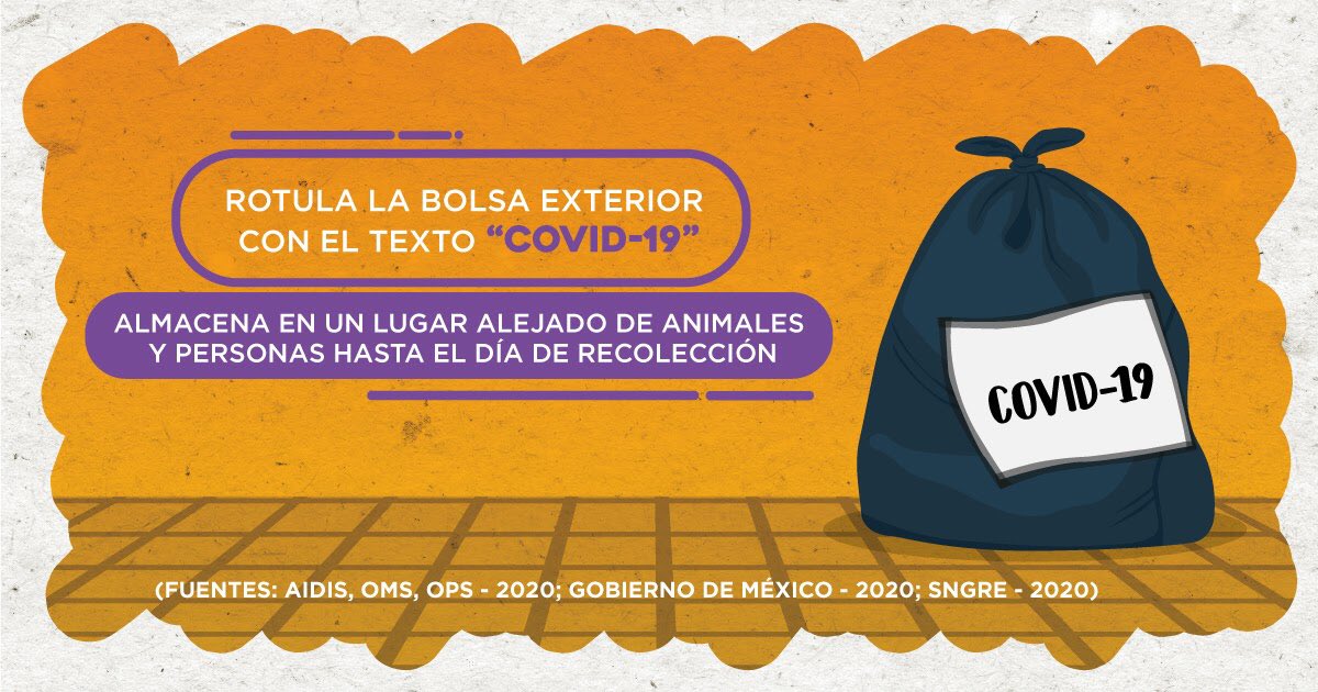 CTTSanGregorio's tweet photo. #HagamosEco | Marca la bolsa de residuos con letra visible y guárdala lejos de personas y animales hasta el día de recolección. 

@reciveci @redesconrostro @Tesaliacbc
@USGPOFICIAL @CTTSanGregorio @Crucitalibredeplástico https://t.co/XplMQChdA0