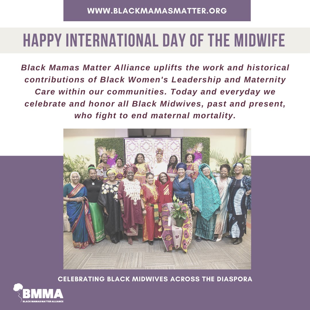 We join @world_midwives and Black Midwives across the globe, to celebrate, demonstrate, mobilize, and unite in the fight to #EndMaternalMortality! #BlackMamasMatter #IDM2020 #Midwives2020 #BlackMaternalHealth