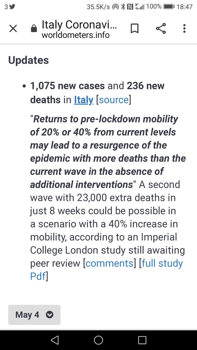 Design_Atlantis's tweet photo. The irony of a UK college report on the Italian page of #COVID19  on worldmeters! The #UKlockdown death is now the highest in Europe! https://t.co/JhMqTf5faa