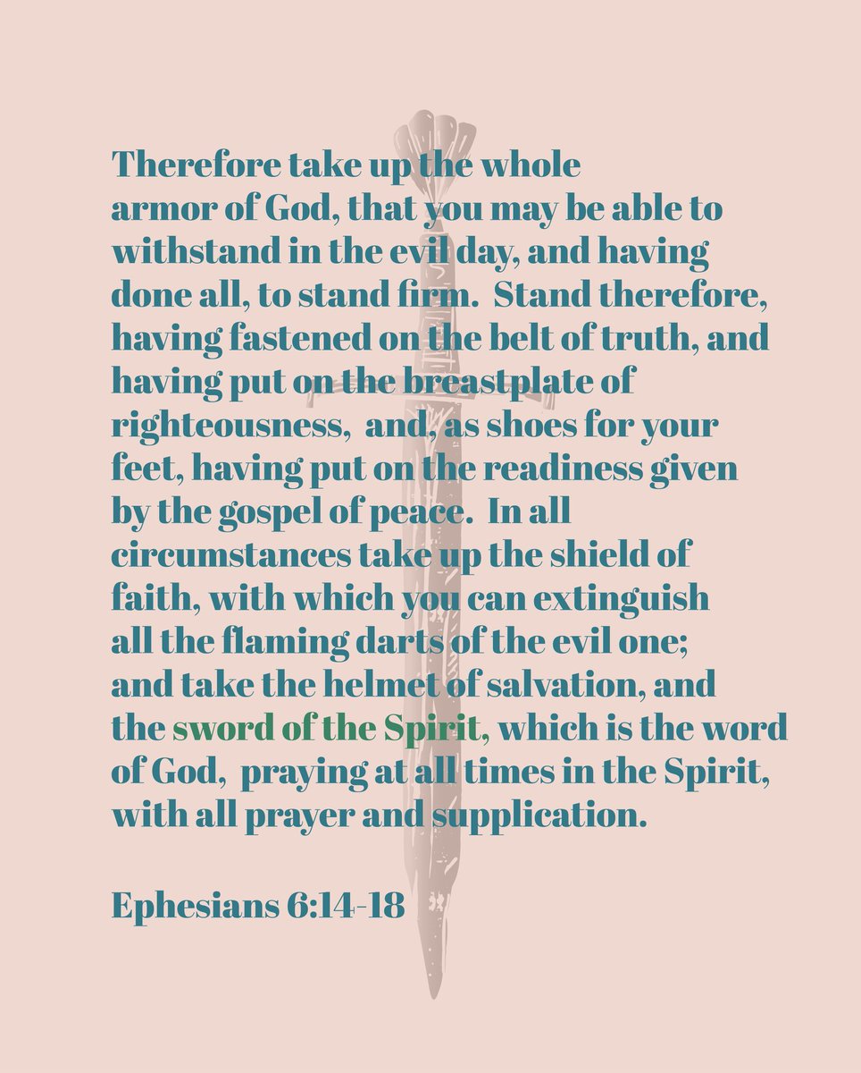 The Sword. Part of The Armour of God found in Ephesians 6.
"For the word of God is living and active, sharper than any two-edged sword, piercing to the division of soul and of spirit, of joints and of marrow, and discerning the thoughts and intentions of the heart." Hebrews 4:12