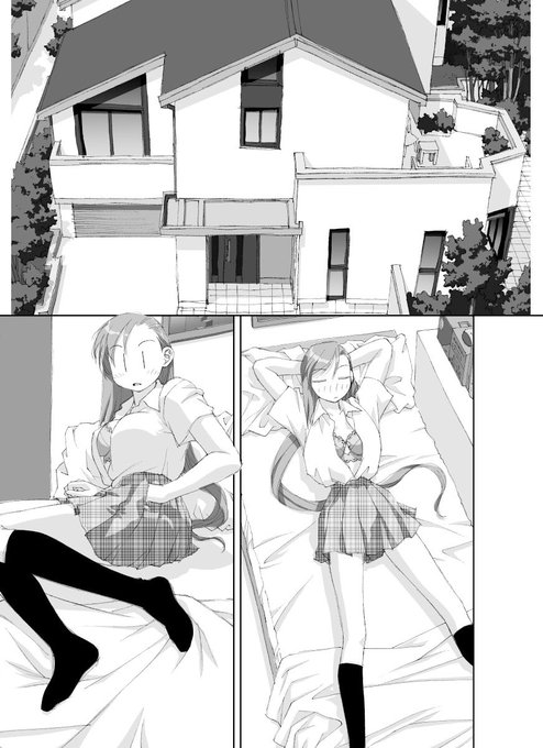 「ボクのふたつの翼」から、台詞フキダシ無し絵、その,18
両性具有の娘の自分の身体の目覚めから恋愛に至るまでの話し…のはずが、途中からSFになっちゃうのです(^^;; 