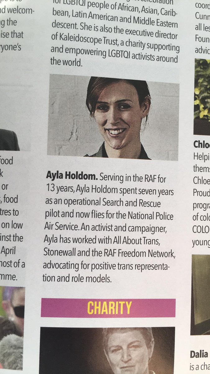 RAF_LGBT's tweet photo. Incase you missed it our Co-Chair Char and Flt Lt (Ret’d) feature in the May edition of @DIVAmagazine
#ThisIsMe #Top100 #VisibleRoleModels https://t.co/25Pvd5FdTH