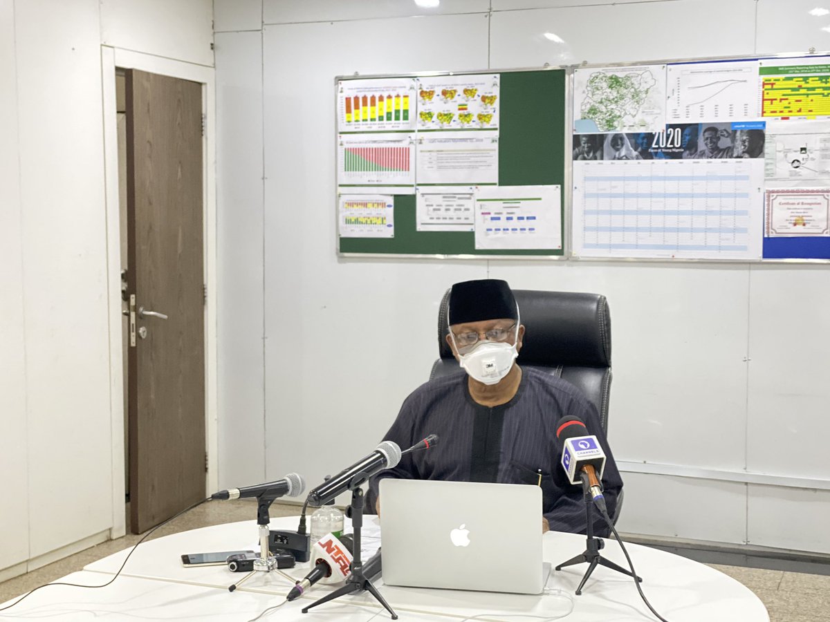 drfaisalshuaib's tweet photo. It gives us great pleasure to have the Hon. Minister of Health, Dr. Osagie Ehanire meet virtually with the Northern Traditional Leaders committee on PHC, to discuss their role in sensitizing their communities to how to curb the spread of the deadly Covid-19 virus. https://t.co/51JCPoxjns