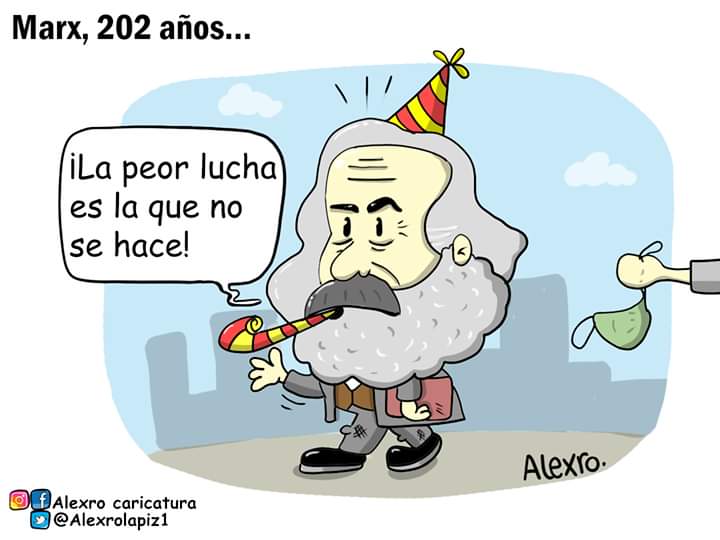 Alexrolapiz1's tweet photo. Marx, 202 años...
Entre Marx pasa el tiempo, Marx tiene razón. 📖
#Marx202 #Marx #KarlMarxBirthday #KarlMarx #Alexro #COVID19 #QuedateEnCasa #coronavirus https://t.co/XGs7Iz0WLF