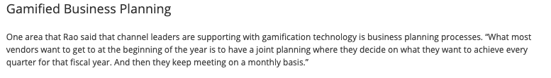 Q2Eforwork's tweet photo. In this interview with @ChannelMktr Q2E founder Mahesh Rao talks about the importance of gamification and the role it plays in capturing the mind share of #channelpartners. 

https://t.co/ZNYAUSoEFG https://t.co/P99z21vALm