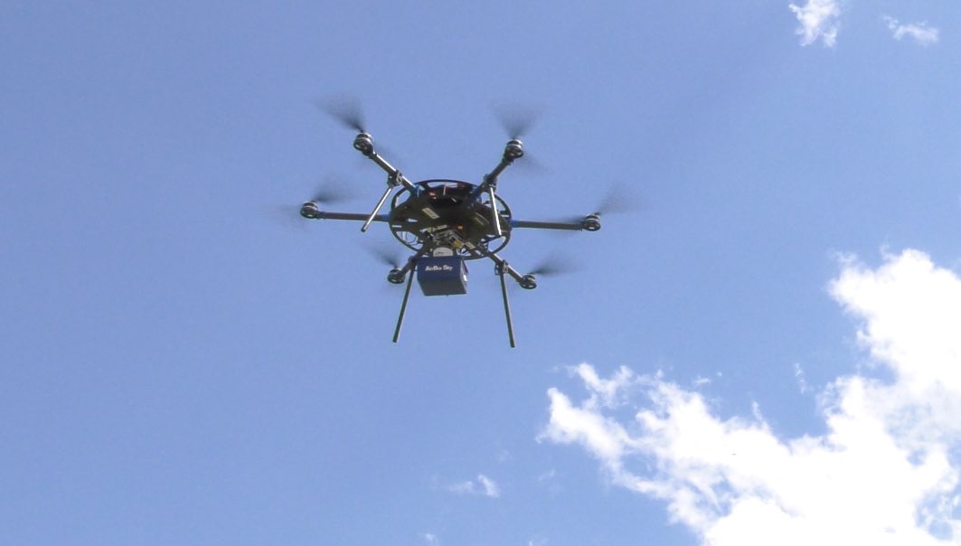 BrandonPargoe's tweet photo. AirBox DroneX delivery drone https://t.co/2ZJdciaUcn