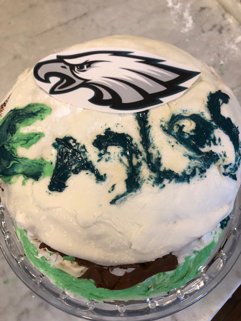 Ms. Natalie challenged Logan A. to a Cake Off. Each person had to duplicate a cake and submit photos of the process and final product for blind judging by the other EDP teachers. It's pretty obvious that Logan's cake won by a landslide (sorry, Ms. Natalie!) Great job, Logan!