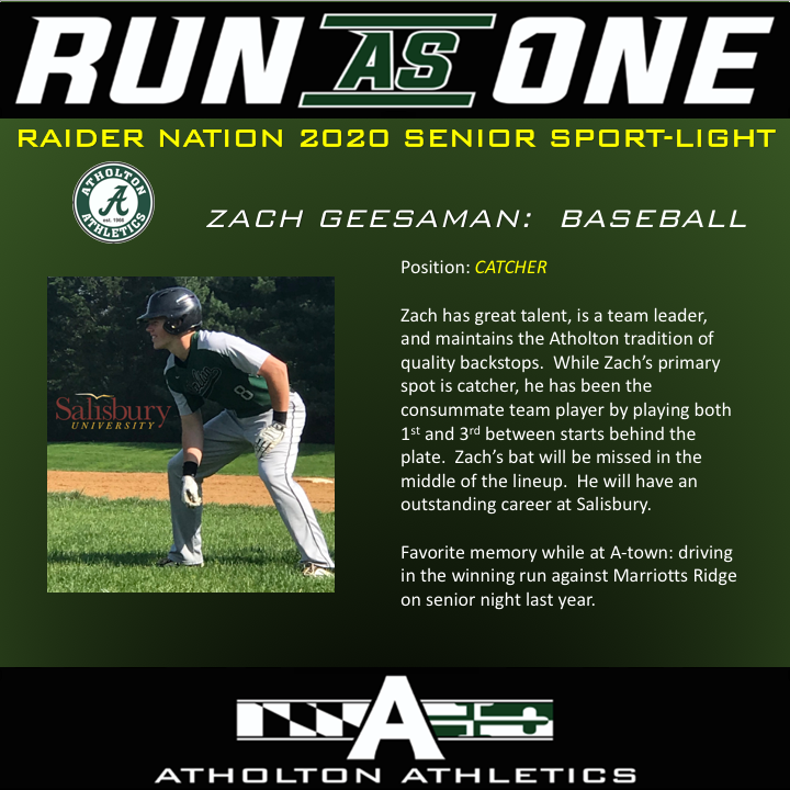Thanks Zach for all your dedication to Raider Nation. <a href="/hcpss_ahs/">Atholton High School</a>  <a href="/GoAHSsports/">AHS Student Boosters</a>