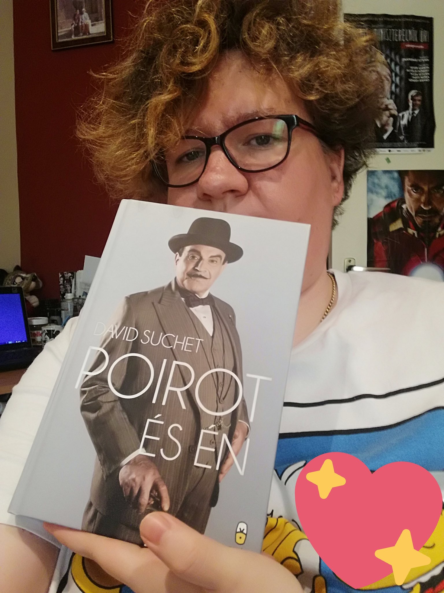 Quarantine and me. I read and happy birthday I love Hercule Poirot!      