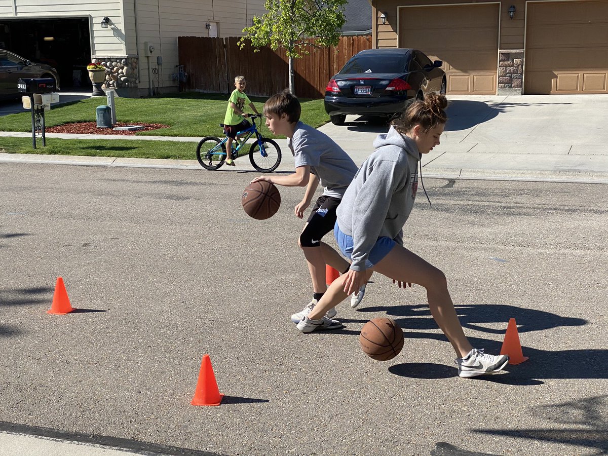 Just training in the road with Liam missing the gym!!!