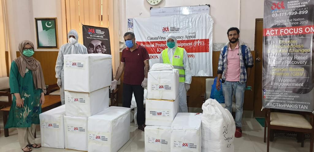 act_intlpk's tweet photo. Today 300 #PPE Kits handed over 2 Dr. Rafeeq Ahmad, Medical Superintendent in Benazir Bhutto Hospital, #Rawalpindi as part of our #CoronaVirus Emergency Response.
For more donation please Call us now on 03-111-999-899 or visit
https://t.co/q3ddIdTBu4
#ACTforPAKISTAN #coronavirus https://t.co/9bJequh6nP