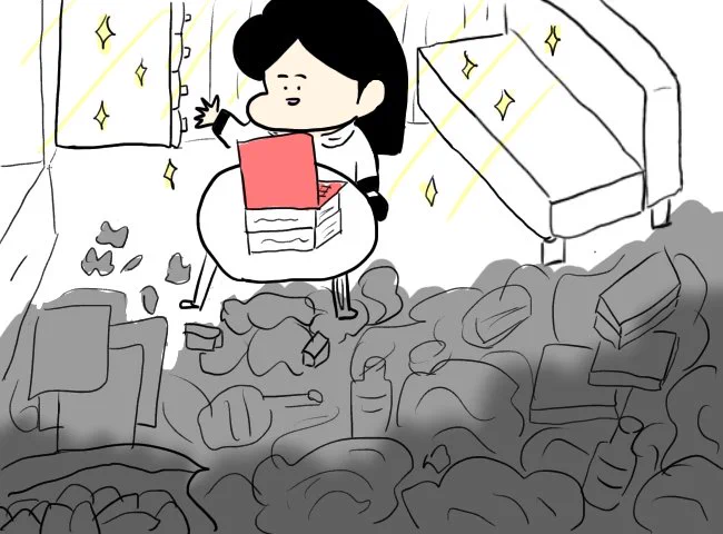 zoom飲み会の時の部屋 